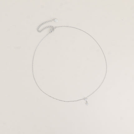 Collier - pendentif 2 cristaux ronds