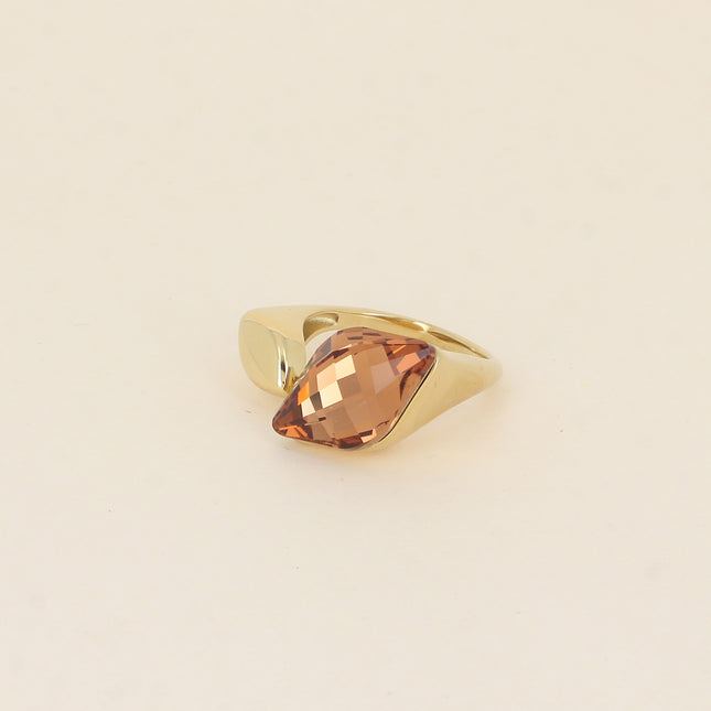 Bague ouverte - ornée de cristaux de Swarovski® grand losange