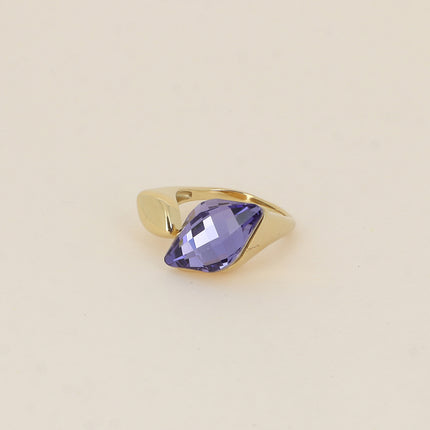 Bague ouverte - ornée de cristaux de Swarovski® grand losange
