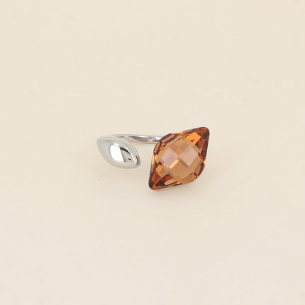 Bague ouverte - ornée de cristaux de Swarovski® grand losange