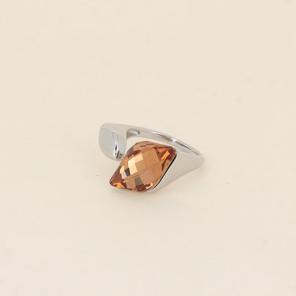 Bague ouverte - ornée de cristaux de Swarovski® grand losange