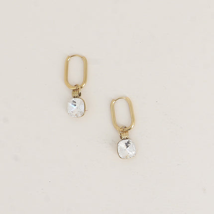 Créoles - ornés de cristaux de Swarovski® 10mm