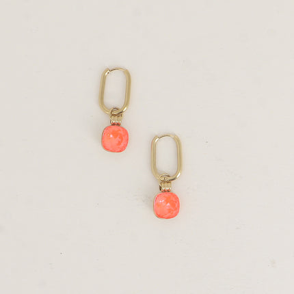 Créoles - ornés de cristaux de Swarovski® 10mm