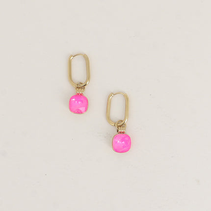Créoles - ornés de cristaux de Swarovski® 10mm