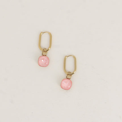 Créoles - ornés de cristaux de Swarovski® 10mm