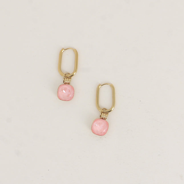 Créoles - ornés de cristaux de Swarovski® 10mm
