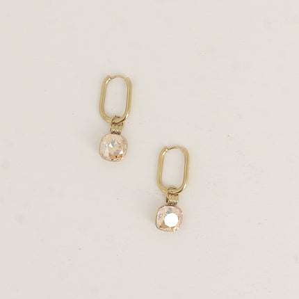 Créoles - ornés de cristaux de Swarovski® 10mm