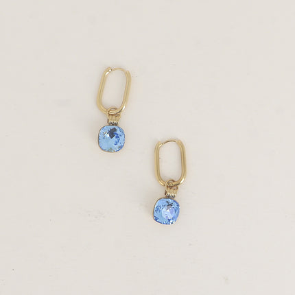 Créoles - ornés de cristaux de Swarovski® 10mm