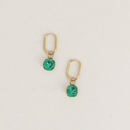 Créoles - ornés de cristaux de Swarovski® 10mm