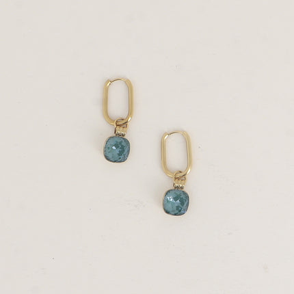 Créoles - ornés de cristaux de Swarovski® 10mm