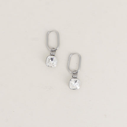 Créoles - ornés de cristaux de Swarovski® 10mm