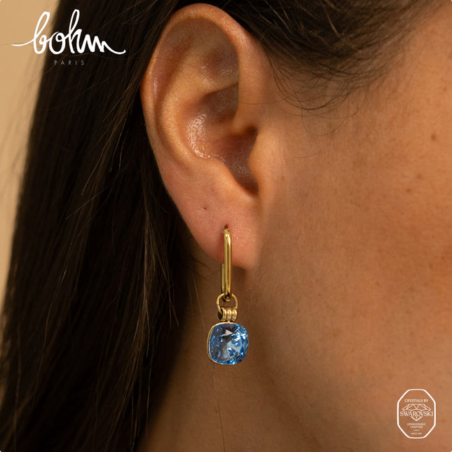 Créoles Chloefina - ornés de cristaux de Swarovski® 10mm