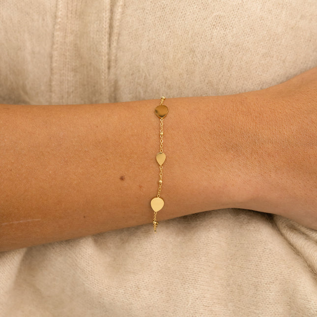 Bracelet - pastilles en forme de goutte