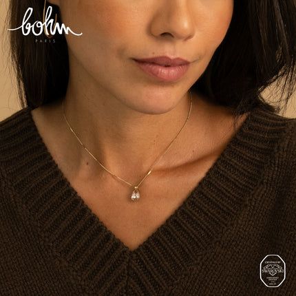 Necklace - adorned with Swarovski® drop crystals