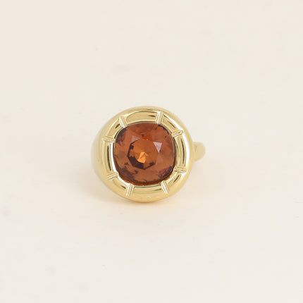 Bague - ornée de cristaux de Swaroski® 10mm, contour strié