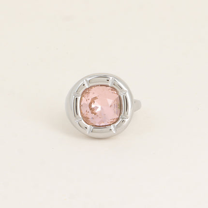 Bague - ornée de cristaux de Swaroski® 10mm, contour strié