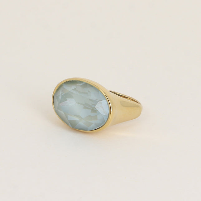 Bague - ornée de cristaux de Swarovski® ovale