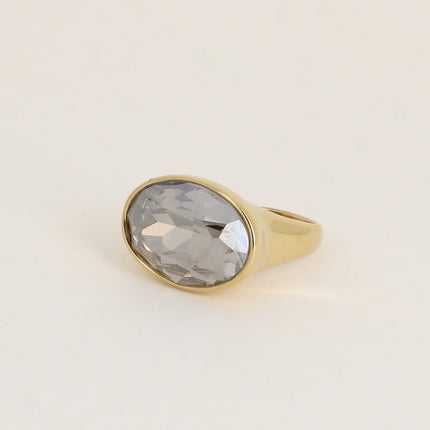 Bague - ornée de cristaux de Swarovski® ovale