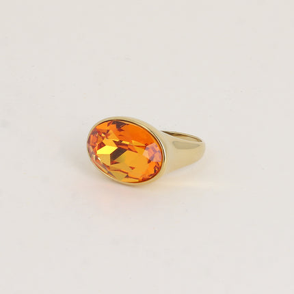 Bague - ornée de cristaux de Swarovski® ovale