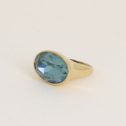 Bague - ornée de cristaux de Swarovski® ovale