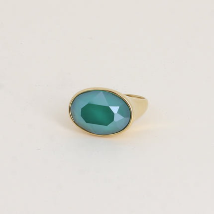 Bague - ornée de cristaux de Swarovski® ovale