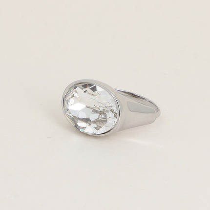 Bague - ornée de cristaux de Swarovski® ovale