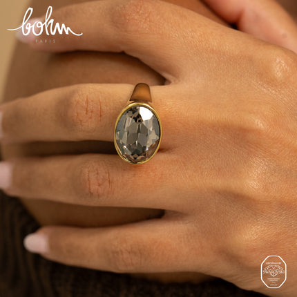 Bague - ornée de cristaux de Swarovski® ovale
