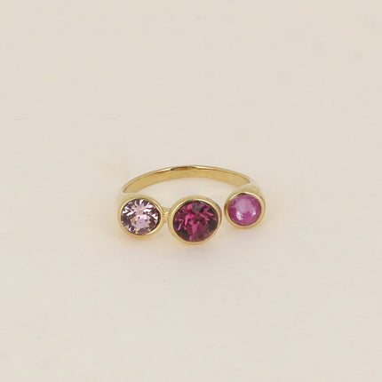 Bague ouverte - ornée de cristaux de Swarovski® SS29, SS24 et PP10