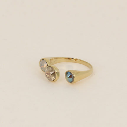 Bague ouverte - ornée de cristaux de Swarovski® SS29, SS24 et PP10