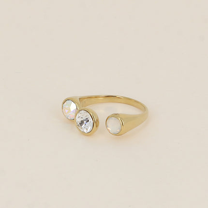 Bague ouverte - ornée de cristaux de Swarovski® SS29, SS24 et PP10
