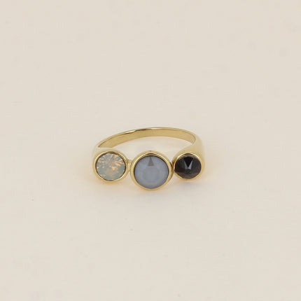 Bague ouverte - ornée de cristaux de Swarovski® SS29, SS24 et PP10