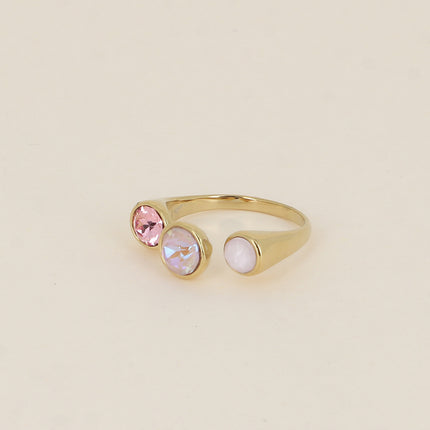 Bague ouverte - ornée de cristaux de Swarovski® SS29, SS24 et PP10