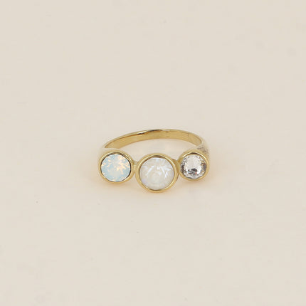 Bague ouverte - ornée de cristaux de Swarovski® SS29, SS24 et PP10