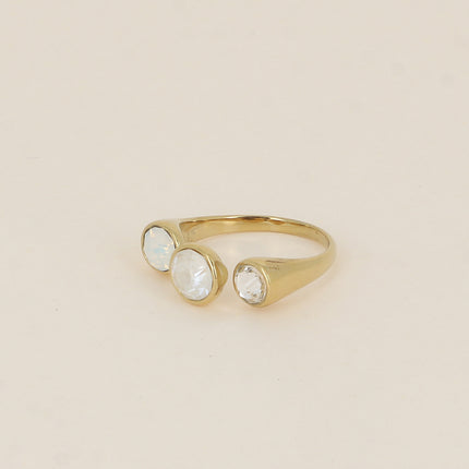 Bague ouverte - ornée de cristaux de Swarovski® SS29, SS24 et PP10