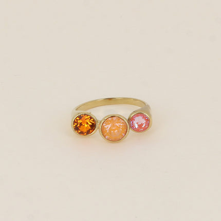 Bague ouverte - ornée de cristaux de Swarovski® SS29, SS24 et PP10