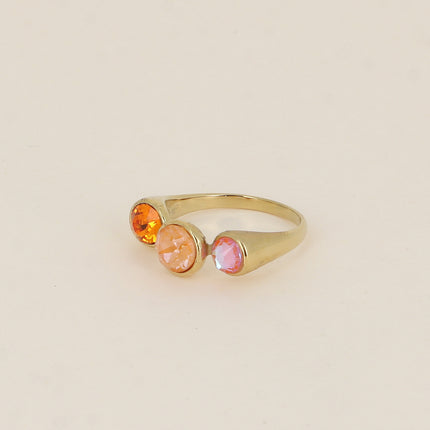 Bague ouverte - ornée de cristaux de Swarovski® SS29, SS24 et PP10