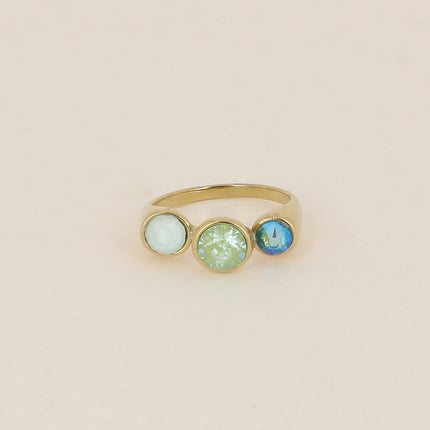 Bague ouverte - ornée de cristaux de Swarovski® SS29, SS24 et PP10