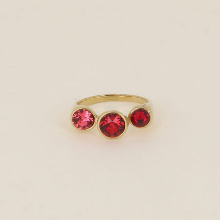Bague ouverte - ornée de cristaux de Swarovski® SS29, SS24 et PP10