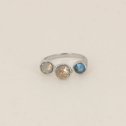 Bague ouverte - ornée de cristaux de Swarovski® SS29, SS24 et PP10