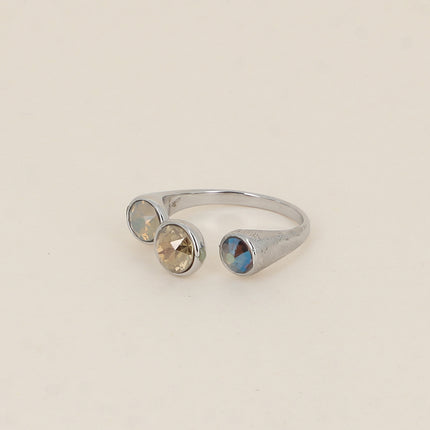 Bague ouverte - ornée de cristaux de Swarovski® SS29, SS24 et PP10