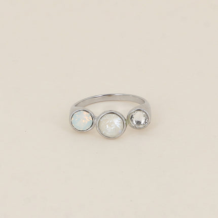 Bague ouverte - ornée de cristaux de Swarovski® SS29, SS24 et PP10