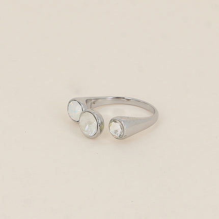 Bague ouverte - ornée de cristaux de Swarovski® SS29, SS24 et PP10