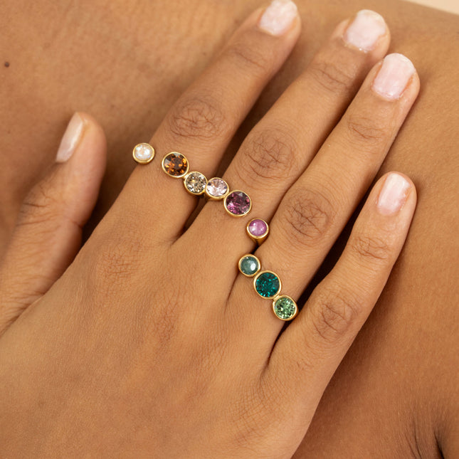 Bague ouverte - ornée de cristaux de Swarovski® SS29, SS24 et PP10