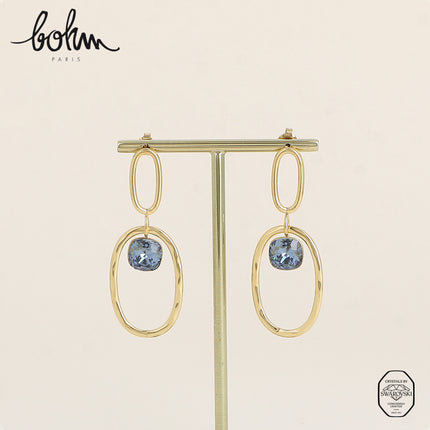 Boucles pendantes - ornées de cristaux de Swarovski® 10mm