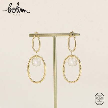 Boucles pendantes - ornées de cristaux de Swarovski® 10mm