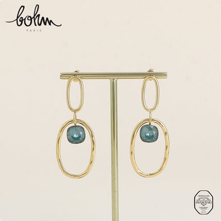 Boucles pendantes - ornées de cristaux de Swarovski® 10mm