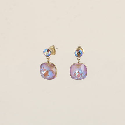 Boucles pendantes - ornées de cristaux de Swarovski® SS24 et 12 mm