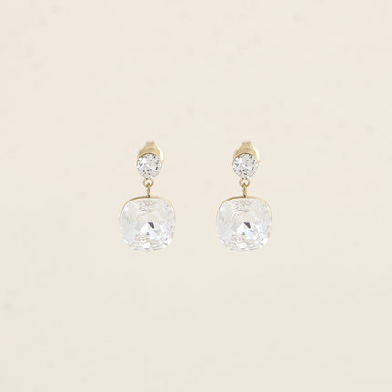 Boucles pendantes - ornées de cristaux de Swarovski® SS24 et 12 mm