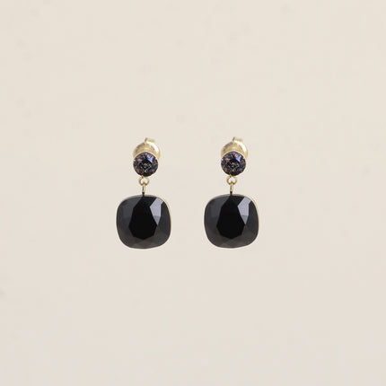 Boucles pendantes - ornées de cristaux de Swarovski® SS24 et 12 mm