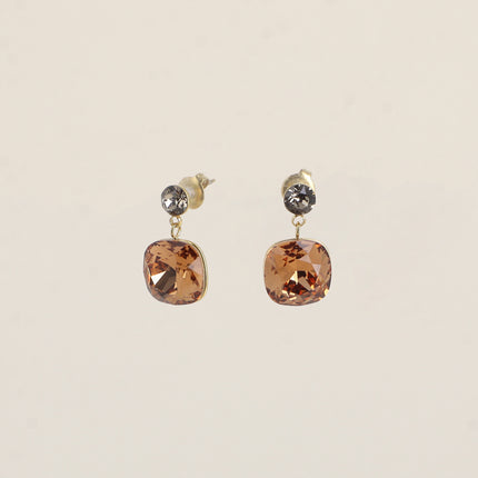Boucles pendantes - ornées de cristaux de Swarovski® SS24 et 12 mm